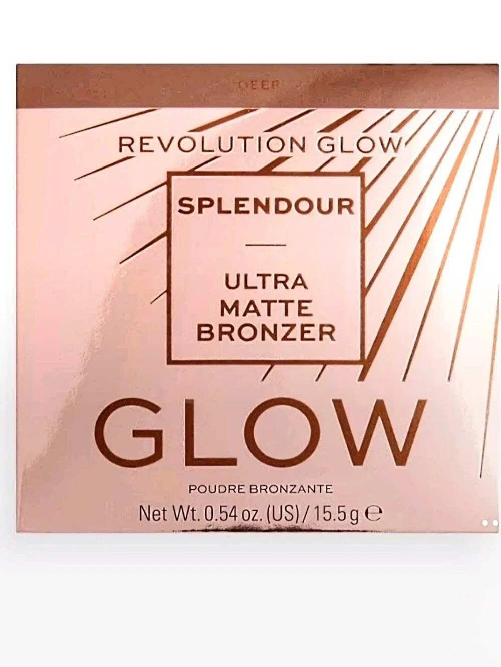 Makeup Revolution Glow Splendour Ultra Matte Bronzer Deep 15.5g New Sealed